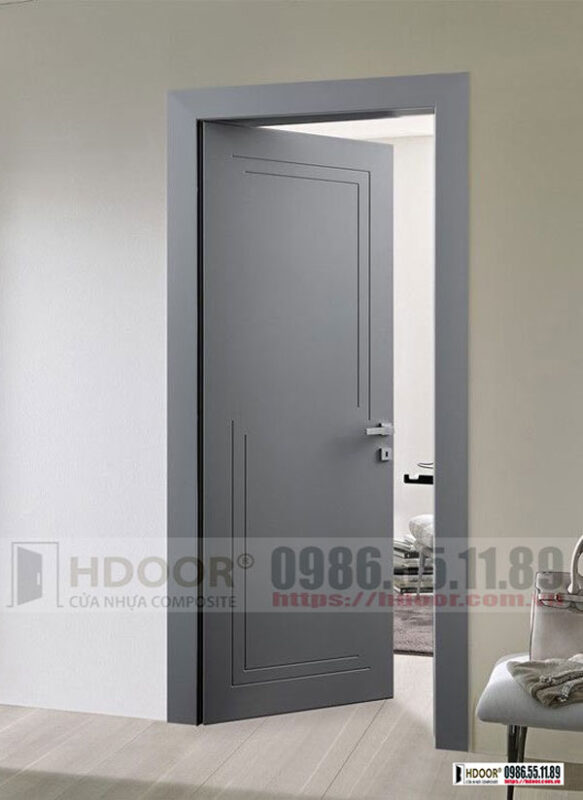 Cửa nhựa composite HDOOR® màu ghi vẫn luôn được yêu thích 